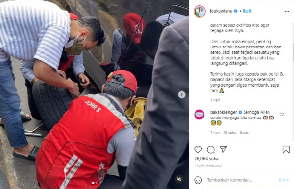 Teuku Wisnu Terkena Musibah: Innalillahi Wainna Ilaihi Rajiun