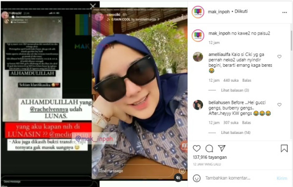 Citra Kirana Diduga Sindir Medina Zein Usai Bahas Barang KW