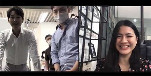 Ini yang Disampaikan Felicya Angelista saat Lakukan Video Call dengan Song Joong-ki