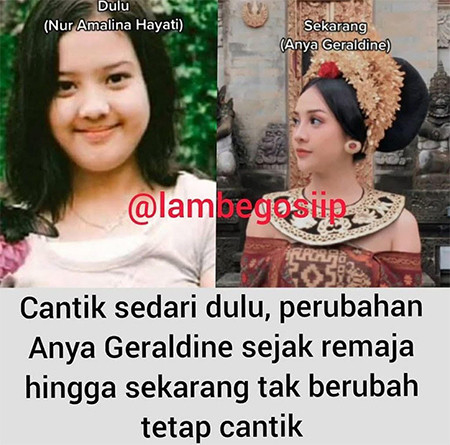 Anya Geraldine Sekarang Dibandingkan dengan Foto Lawasnya, Netizen: Cantik karena Uang