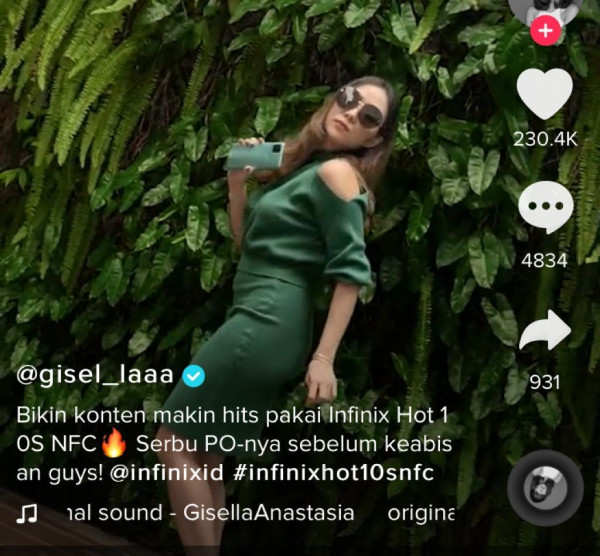 Video Gisel 11 Detik Viral, Goyangannya Jadi Sorotan Netizen