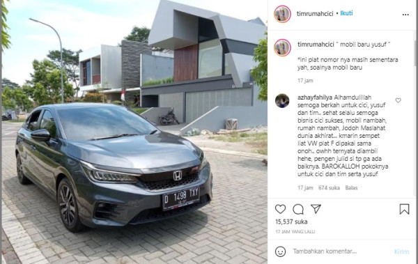 Mobil untuk Anak Diambil Alvin Faiz, Larissa Chou Beli Baru Lagi