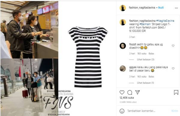 Nagita Slavina Pakai Kaus Belang-belang Rp9 Juta, Netizen: Harganya Ngajak Bercanda