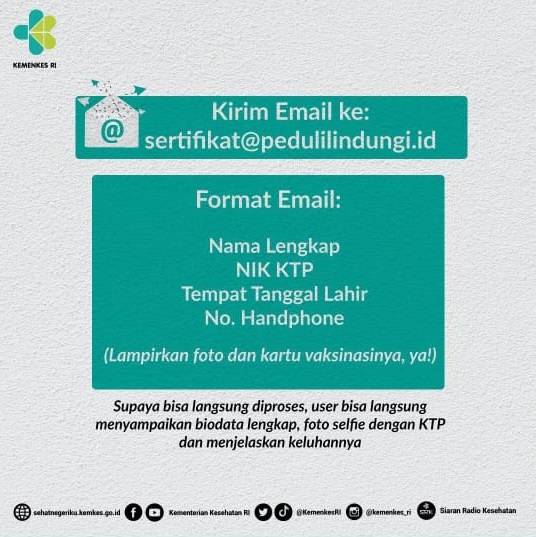 Perbaikan Data Salah di Sertifikat Vaksin, Begini Caranya