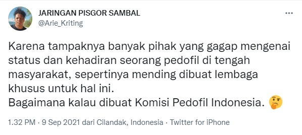 KPI Izinkan Saipul Jamil Tampil di TV untuk Edukasi, Arie Kriting: Biar Pedofil Pintar
