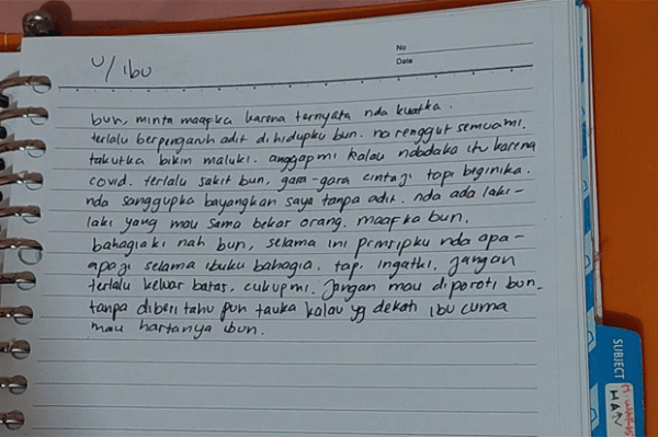 Begini Isi Surat Wasiat Mahasiswi yang Tewas Gantung Diri Gegara Asmara