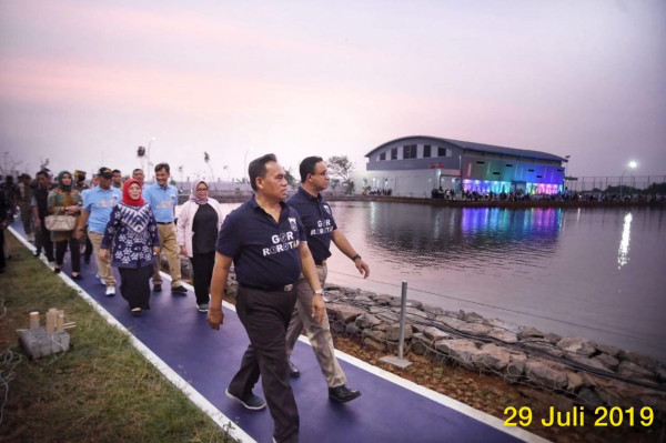 Kenang Setahun Kepergian Saefullah, Anies Ganti Nama GOR Rorotan Jadi GOR Sekda Saefullah