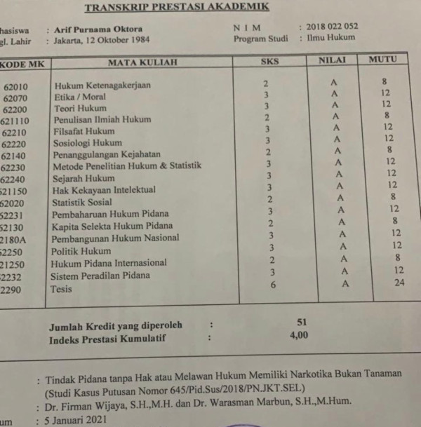 Luar Biasa! Setahun AKP Arif Raih Dua Gelar Master dengan Nilai Cum Laude
