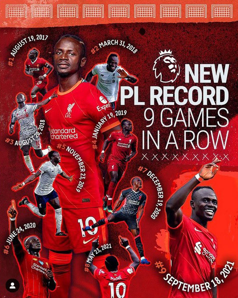 Sadio Mane, Anggota Baru Pencetak 100 Gol di Liverpool
