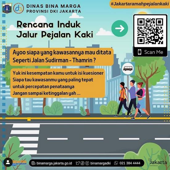 Anies Siap Tata Jalur Pedestrian di Perumahan Sebagus Jalan Sudirman-Thamrin