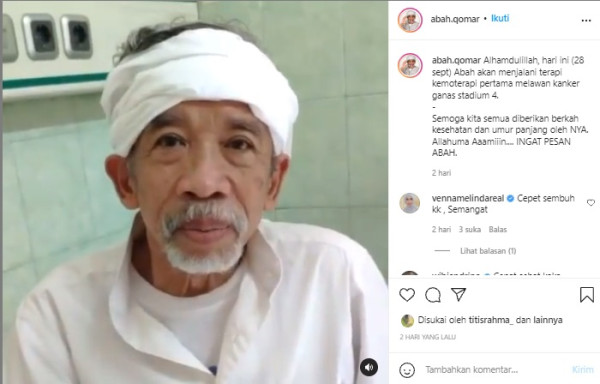 Idap Kanker Usus Stadium 4, Pelawak Qomar Lelang Lukisan untuk Berobat
