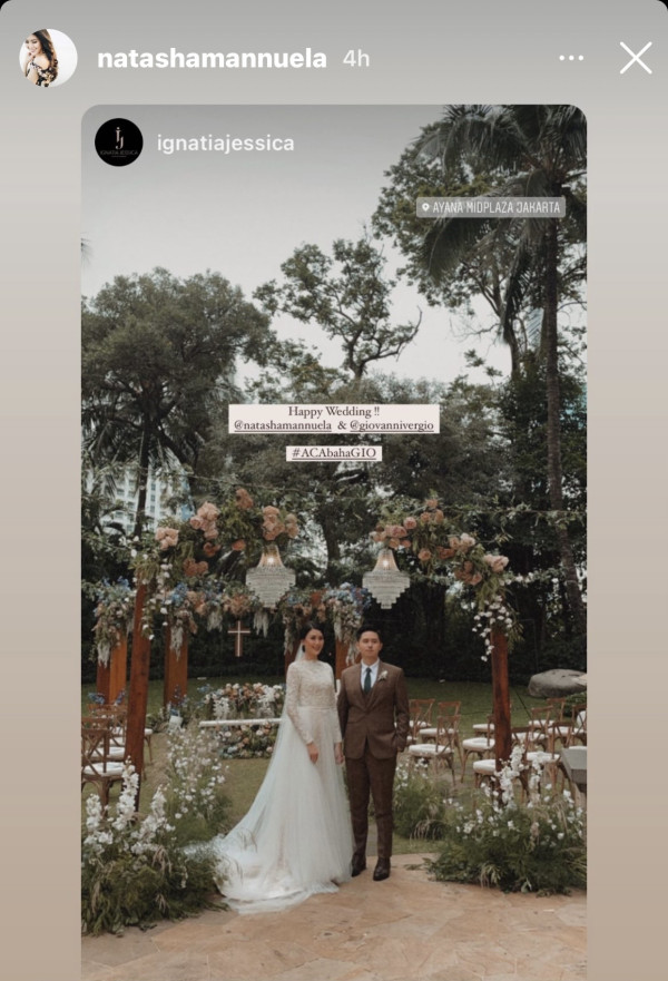 Natasha Mannuela Miss Indonesia 2016 Menikah dengan Giovanni Vergio