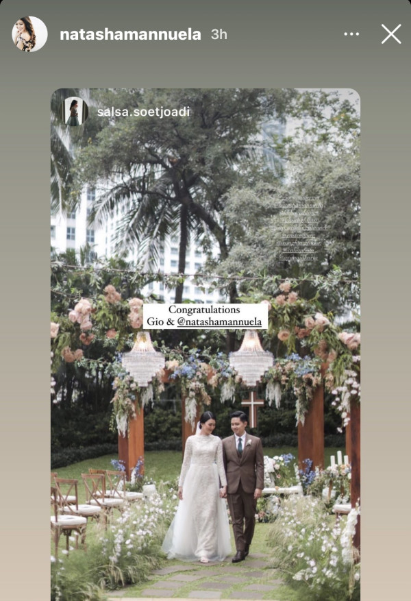 Natasha Mannuela Miss Indonesia 2016 Menikah dengan Giovanni Vergio