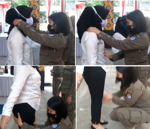 Viral Satpol PP Sentuh Bagian Sensitif Wanita saat Tes Calon ASN di Depok