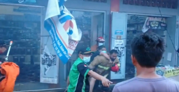 Kebakaran 3 Ruko di Ciamis Tewaskan 2 Penghuni