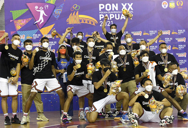 Tim Basket Putra DKI Jakarta Sabet Emas PON XX Papua 2021
