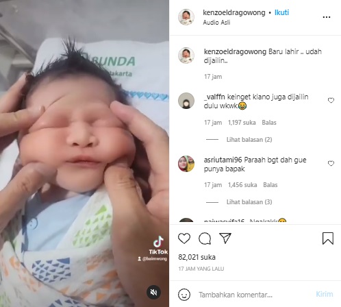 Baru Lahir, Baim Wong Langsung Jahili Anak Keduanya