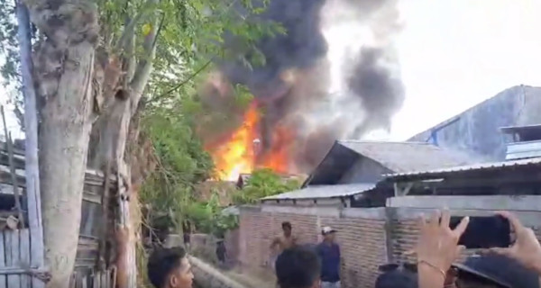 Kebakaran Hebat Landa Bima, 63 Rumah Ludes Rata Tanah