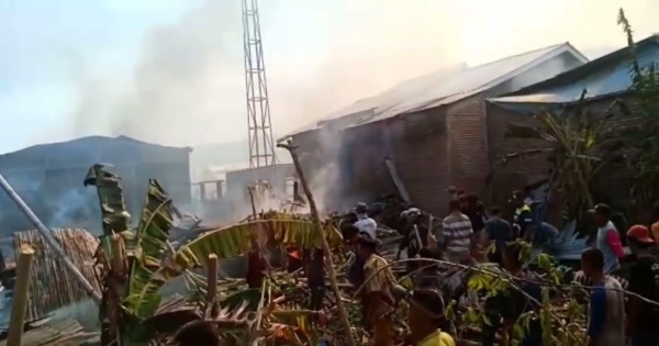 Kebakaran Hebat Landa Bima, 63 Rumah Ludes Rata Tanah
