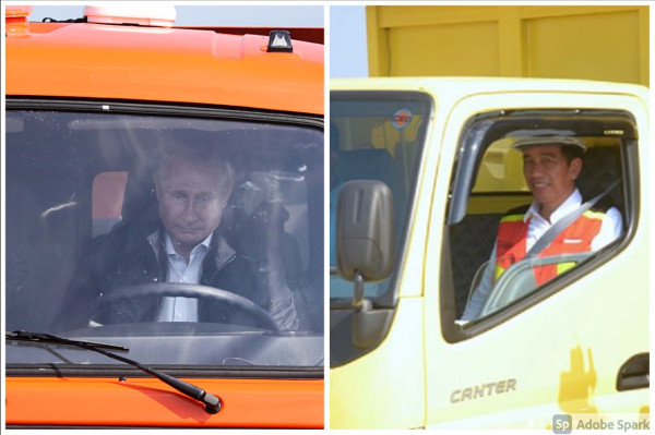 Aksi Vladimir Putin dengan Mobil yang Bikin Takjub, Nomor 5 Tiru Aksi Presiden Jokowi