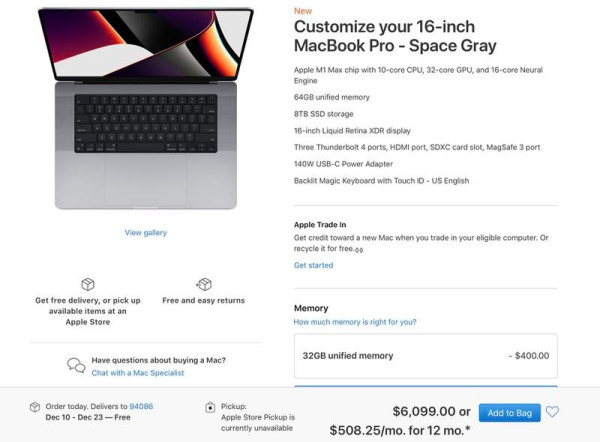 MacBook Pro 16 Inci 2021 Termahal Dibanderol Hampir Rp90 Juta