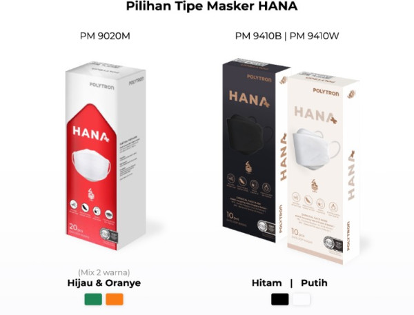 HANA Masker, Modis dan Higienis untuk Aktivitasmu