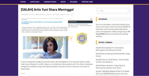 Yuni Shara Dikabarkan Meninggal Dunia Akibat Kecelakaan, Ini Faktanya