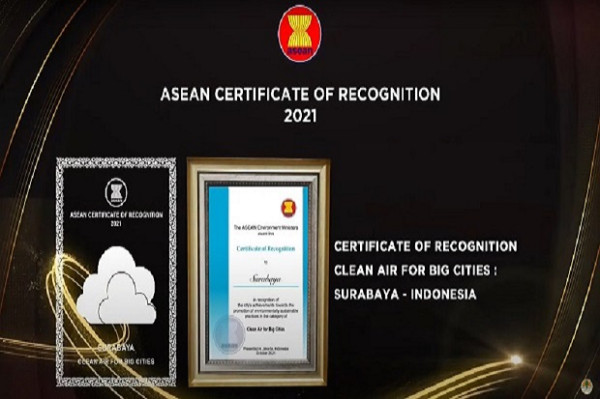 Sepekan, Surabaya Raih Penghargaan Lingkungan Tingkat Nasional dan ASEAN