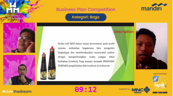 Ini Dia 5 Pemenang Kategori Business Plan Wirausaha Muda Mandiri 2021