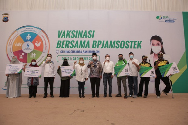 Masih Berlanjut, BPJS Ketenagakerjaan Siapkan 4.000 Dosis Vaksin di Banjarmasin