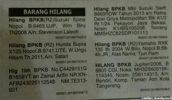 Cara Mengurus BPKB Hilang, Ini yang Perlu Anda Lakukan