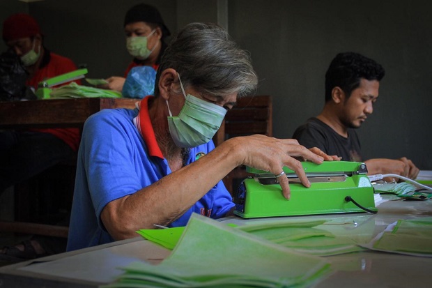 Darurat Corona, Lapas Porong Produksi Sendiri Masker untuk WBP
