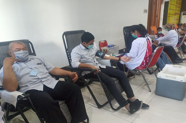 Stok Darah PMI Menipis, Polrestabes Bandung Gelar Donor
