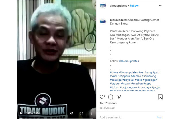 Video Viral Ganjar Minta...