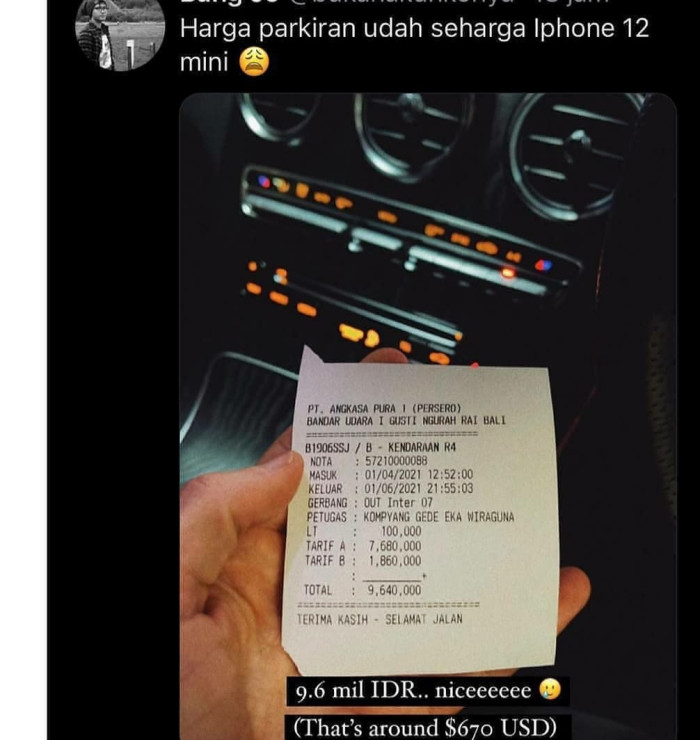 Gempar, Bule Bayar Parkir...