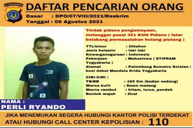 Belum Tertangkap, Pelaku...