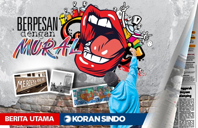 Berpesan dengan Mural