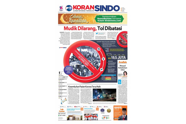 Mudik Dilarang, Tol...