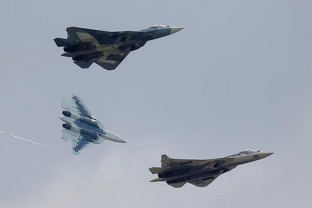 Jet Tempur Siluman Su-57...