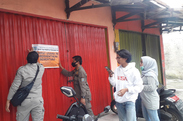 PSBB Tangsel, Satpol...