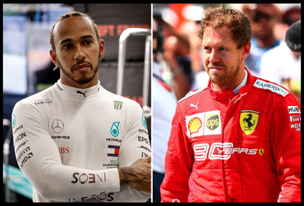Lewis Hamilton dan Sebastian...