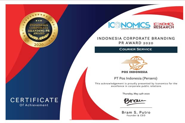 Pos Indonesia Raih Penghargaan...