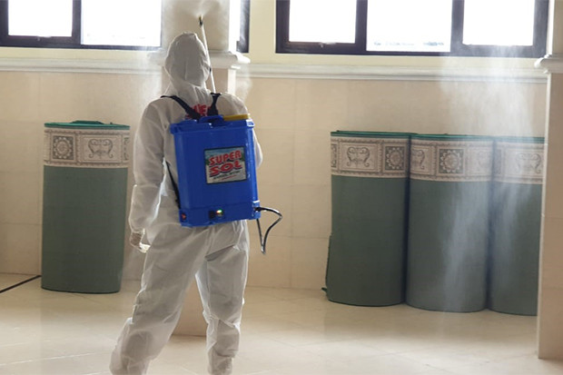 Langkah Membuat Disinfektan...
