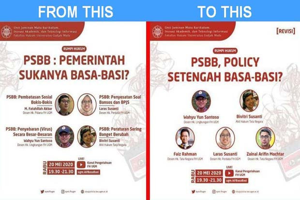 FH UGM Ubah Tema Diskusi...
