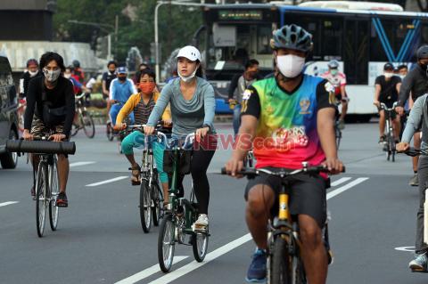 Banyak Pesepeda di Kawasan...