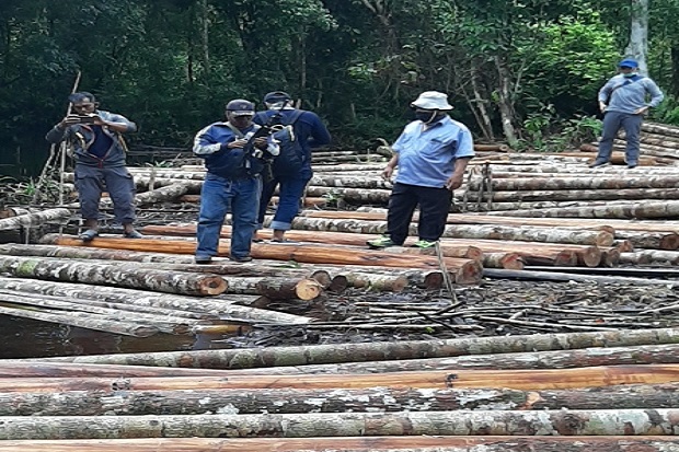 Aparat Gabungan Buru...