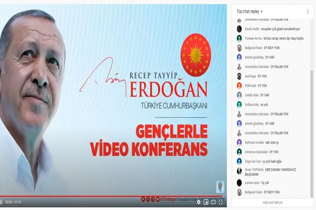 Tayangan YouTube Erdogan...