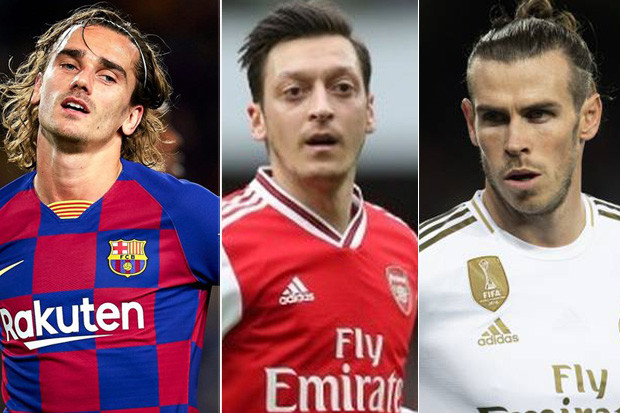 Griezmann, Oezil, Bale,...