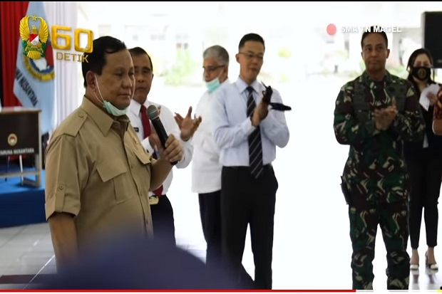 Didampingi Kasad, Prabowo...