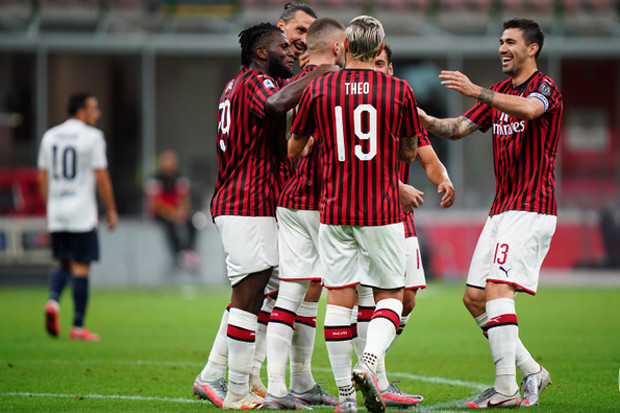 Milan Pesta Gol di San...